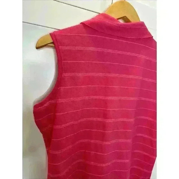 Nike Golf Dri-Fit Pink Women's Sleeveless Polo Size Medium - Picture 10 of 12